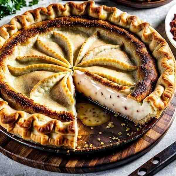 Дрожжевой пирог с мясным фаршем